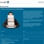 Screenshot der Seite vom Bürokratiemelder