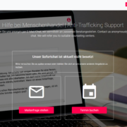 Screenshot der Online-Anlaufstelle